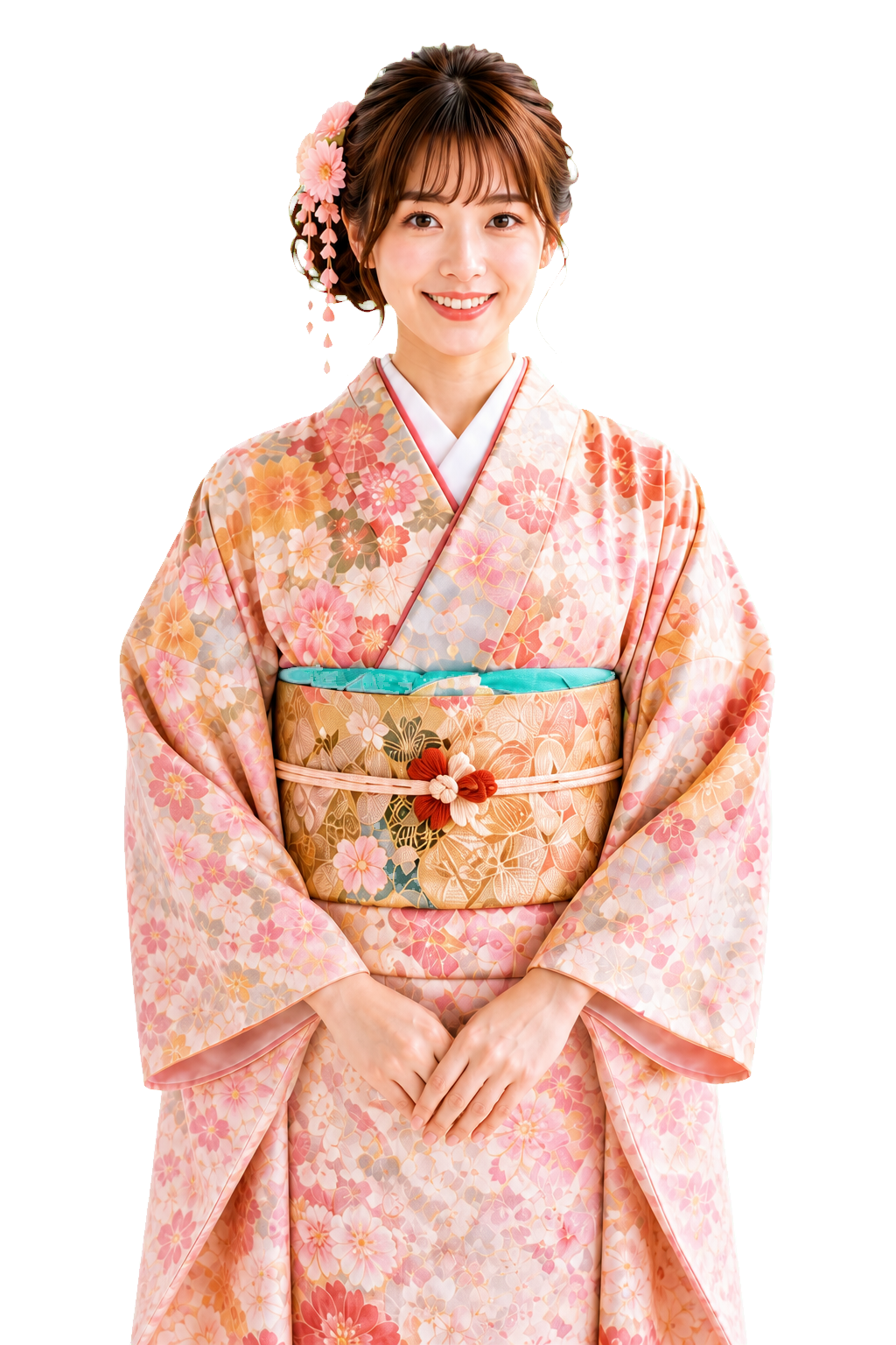 Aoi-san facing forward and welcoming you to a customized Japanese learning plan