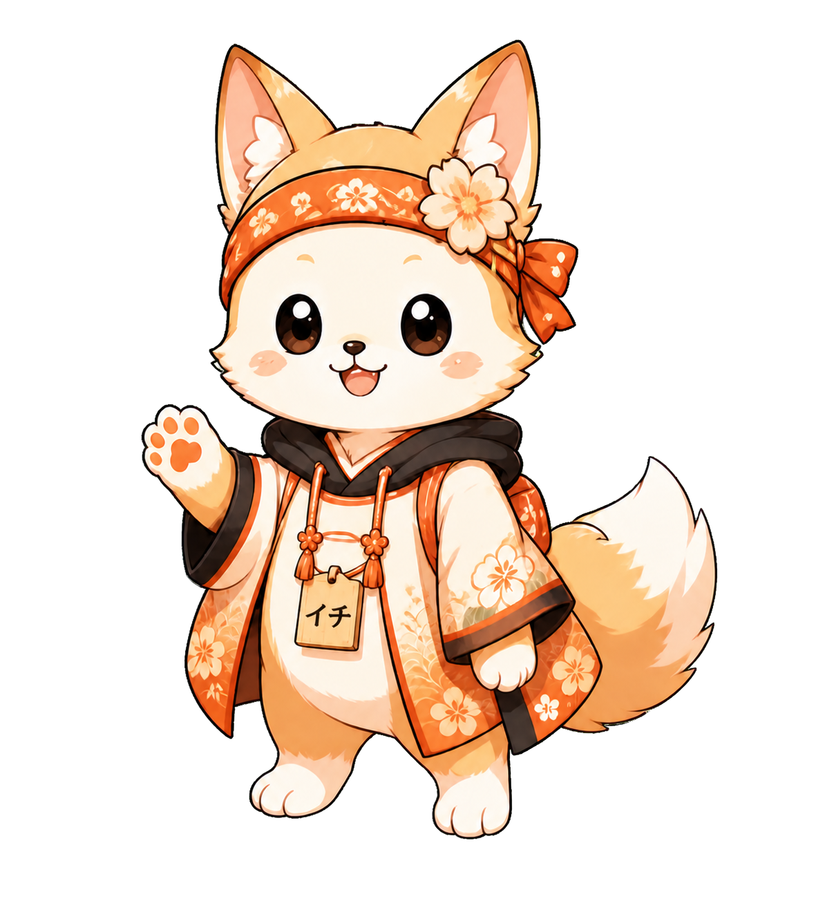 Ichi-chan waving